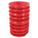 GRILLAGE AVERTISSEUR ROUGE LARG. 0.30M LONG. 100M NF113 GRIA302