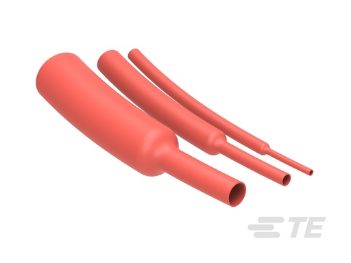 [TYC135935-2] GAINE THERMORETRACTABLE PAROI MINCE CGPT 25.4/12.7 ROUGE 1M